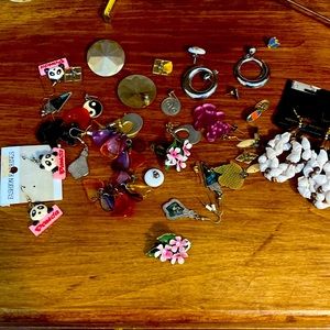 Large lot of earrings
